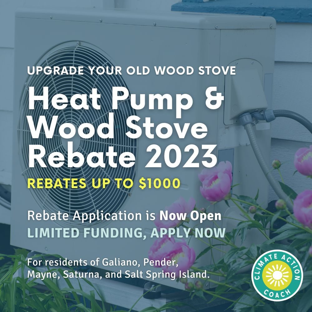 Heat Pump and wood Stove rebate 2023